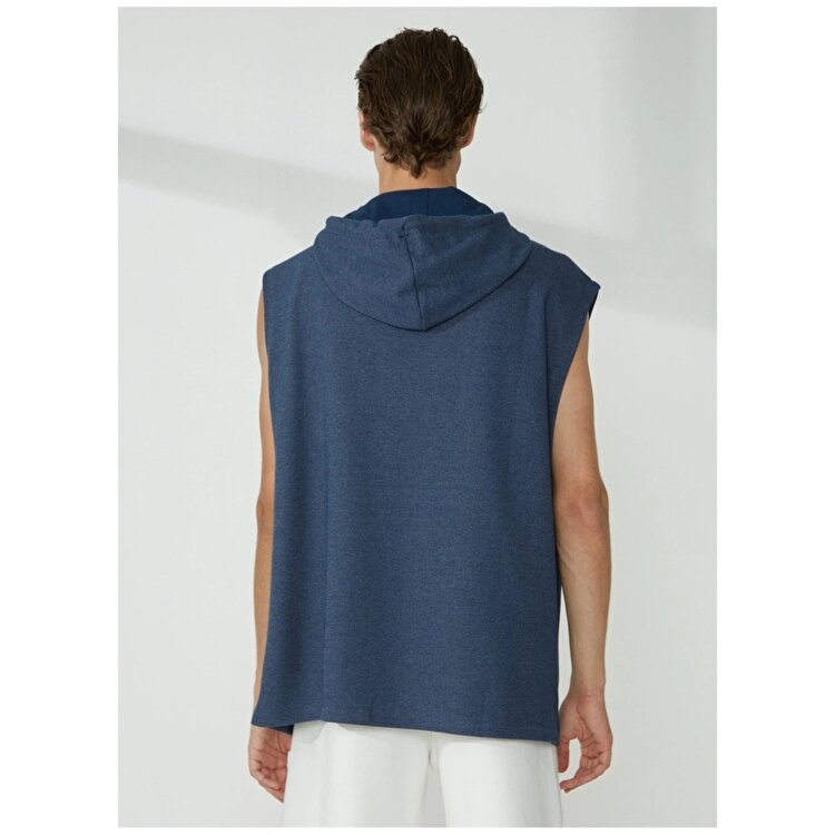 Lee Erkek Lacivert Kapüşonlu Sweatshirt