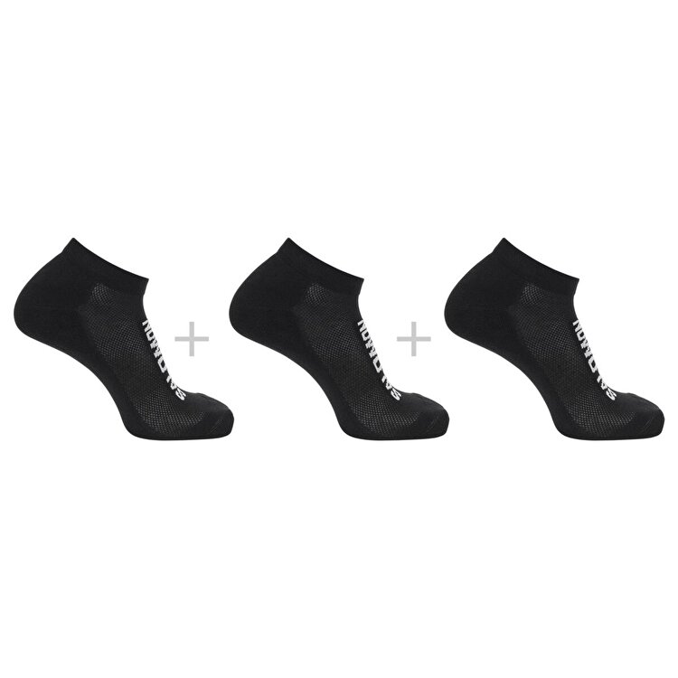 Salomon Everyday Low 3'lü Siyah Çorap