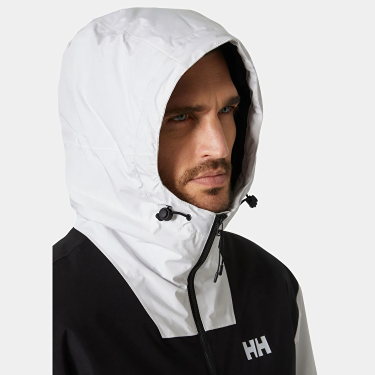 Helly Hansen Ervik Ins Rain Erkek Gri Kapüşonlu Mont 53983-823