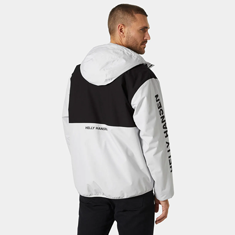 Helly Hansen Ervik Ins Rain Erkek Gri Kapüşonlu Mont 53983-823