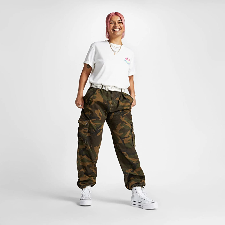 Converse Chuck Taylor All Star Platform Leath Kadın Beyaz Sneaker - Görsel 4