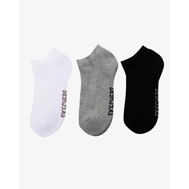 Skechers Padded Low Cut 3 Pack Çorap