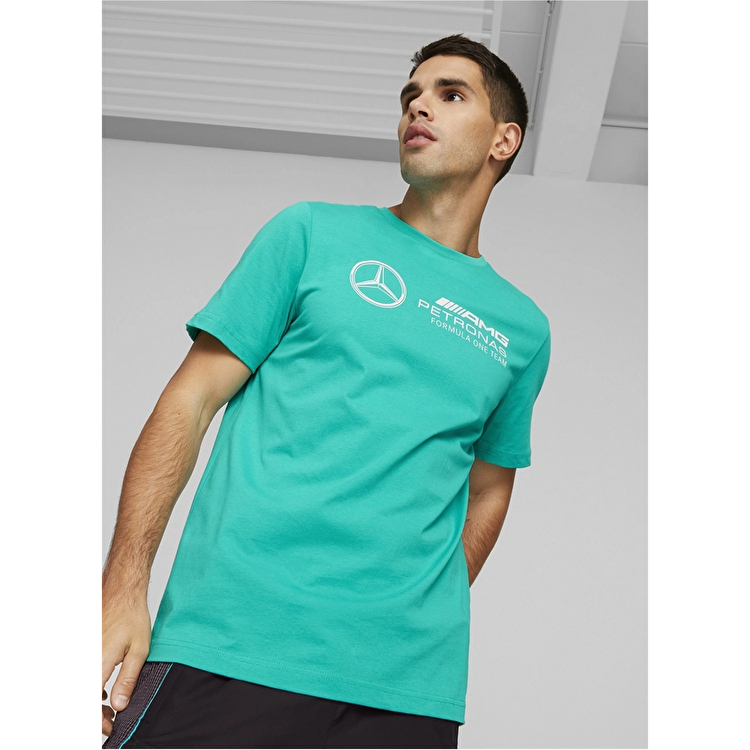 Puma Mercedes Amg Petronas F1 Essentials Logo Erkek Yeşil Tişört