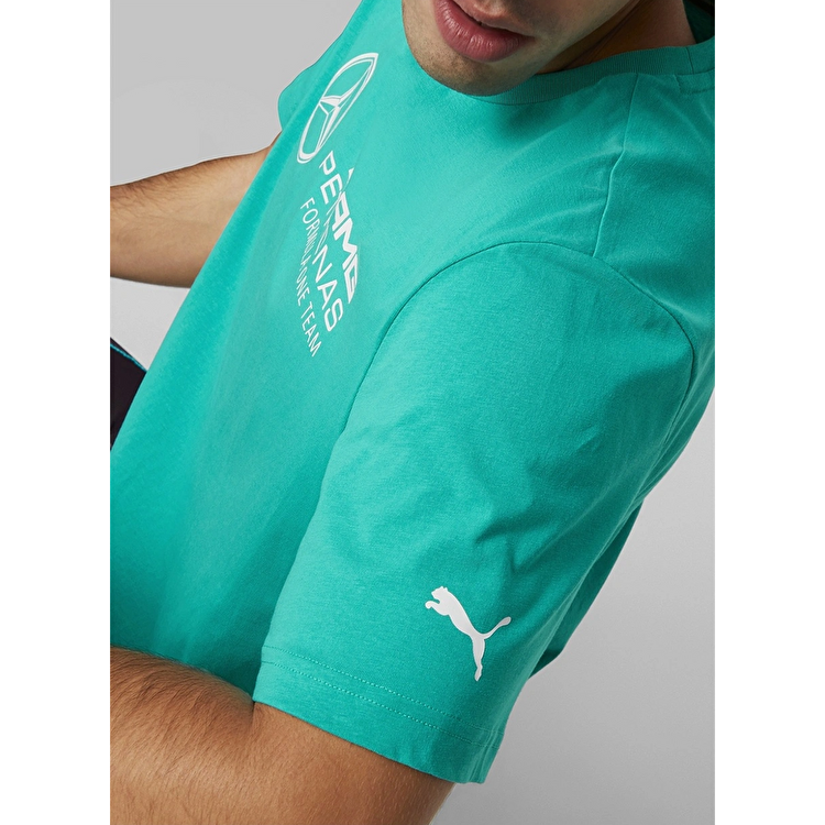 Puma Mercedes Amg Petronas F1 Essentials Logo Erkek Yeşil Tişört