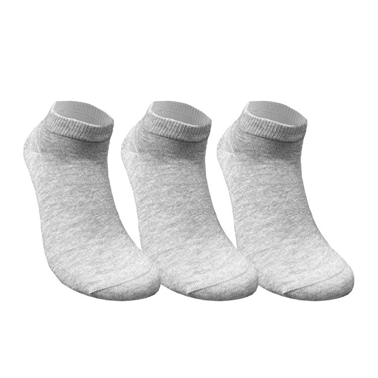 Skadi Mons Ankle 3 Pack Gri Çorap