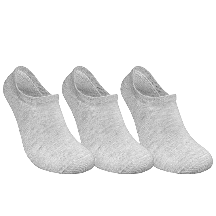 Skadi Mons Sneaker 3 Pack Gri Çorap
