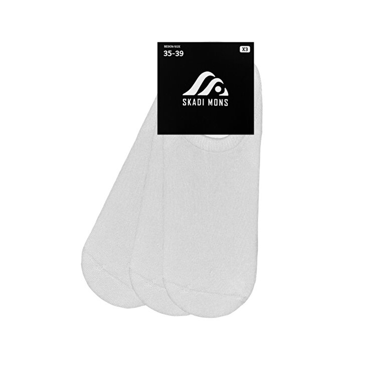 Skadi Mons Sneaker 3 Pack Beyaz Çorap