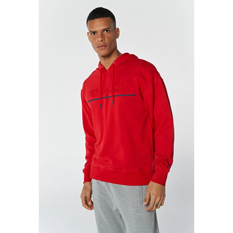 Hummel Adrian Erkek Kırmızı Kapüşonlu Sweatshirt 921645-3658