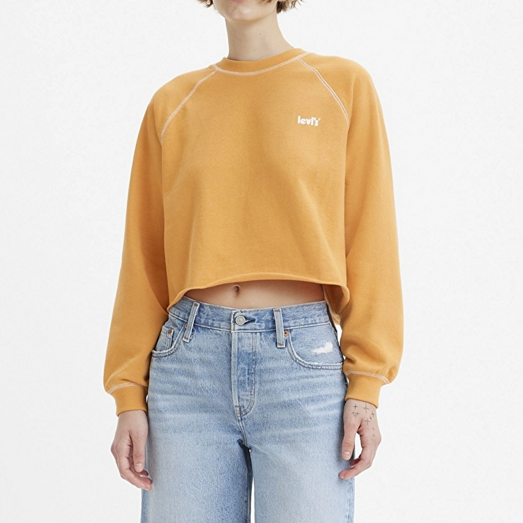 Levi's Laundry Day Raglan Kadın Turuncu Yuvarlak Yaka Sweatshirt