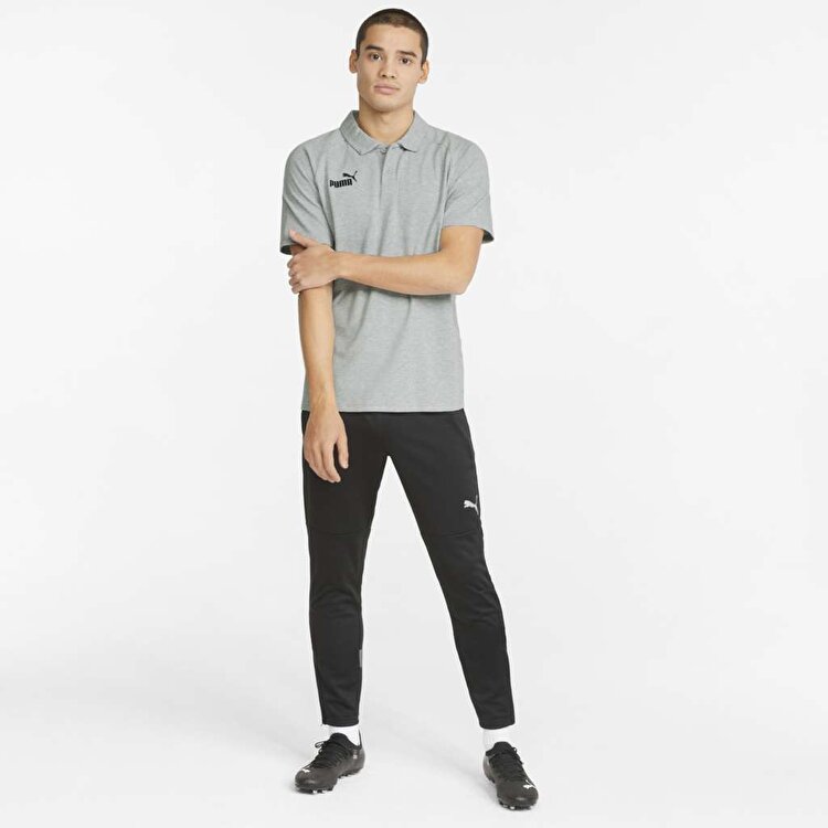 Puma Team Final Casuals Erkek Gri Klasik Yaka Polo Tişört