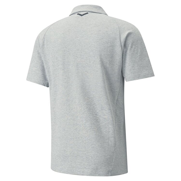 Puma Team Final Casuals Erkek Gri Klasik Yaka Polo Tişört