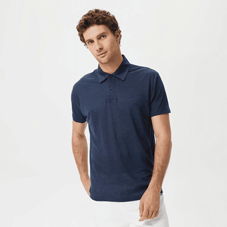 Nautica K35438T Erkek Lacivert Klasik Yaka Polo Tişört