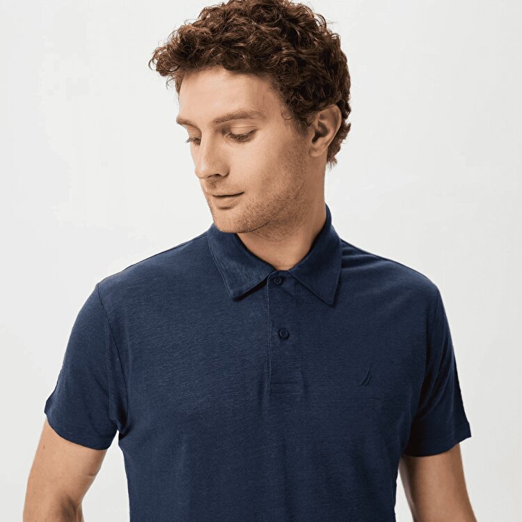 Nautica K35438T Erkek Lacivert Klasik Yaka Polo Tişört