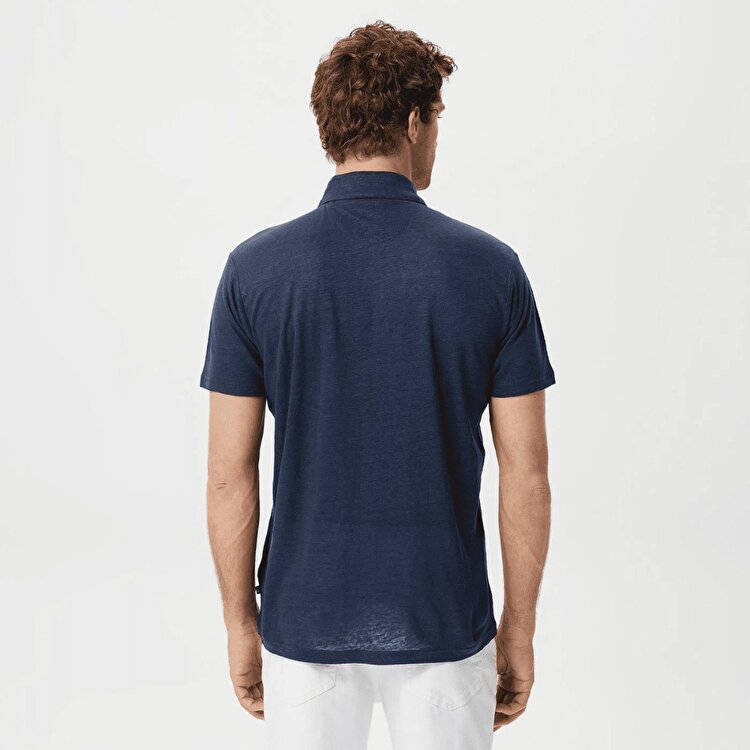 Nautica K35438T Erkek Lacivert Klasik Yaka Polo Tişört