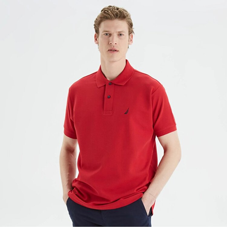 Nautica K35000T Erkek Kırmızı Klasik Yaka Polo Tişört