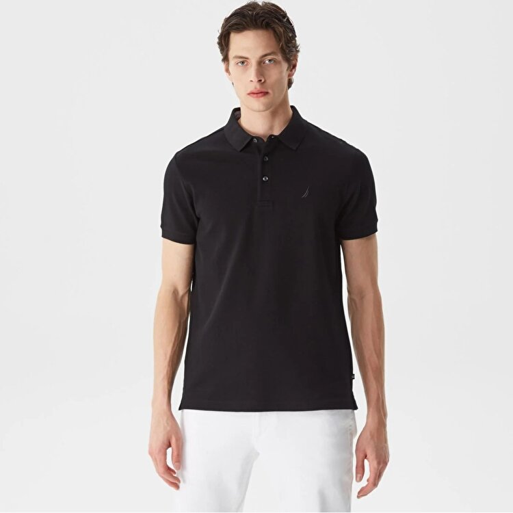 Nautica K35052T Erkek Siyah Klasik Yaka Polo Tişört