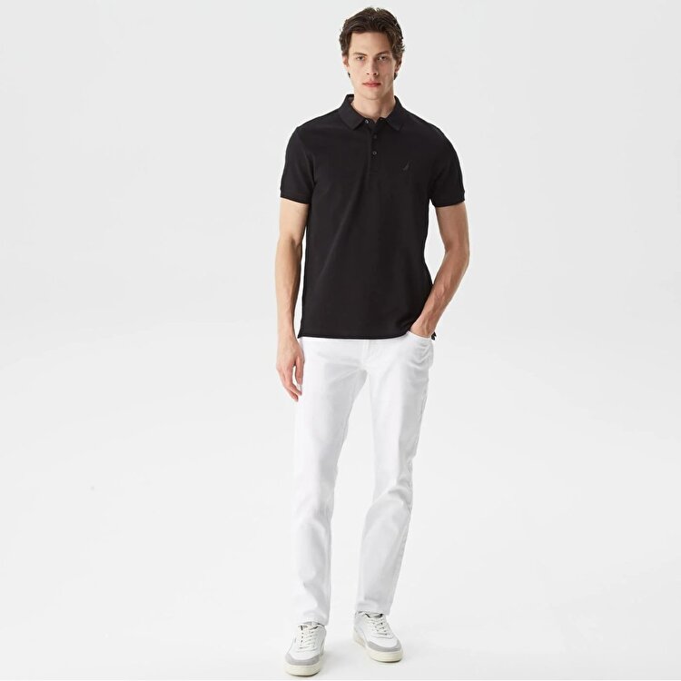 Nautica K35052T Erkek Siyah Klasik Yaka Polo Tişört