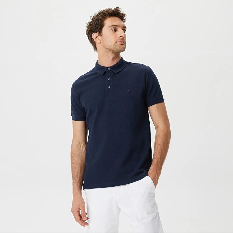 Nautica K35052T Erkek Lacivert Klasik Yaka Polo Tişört