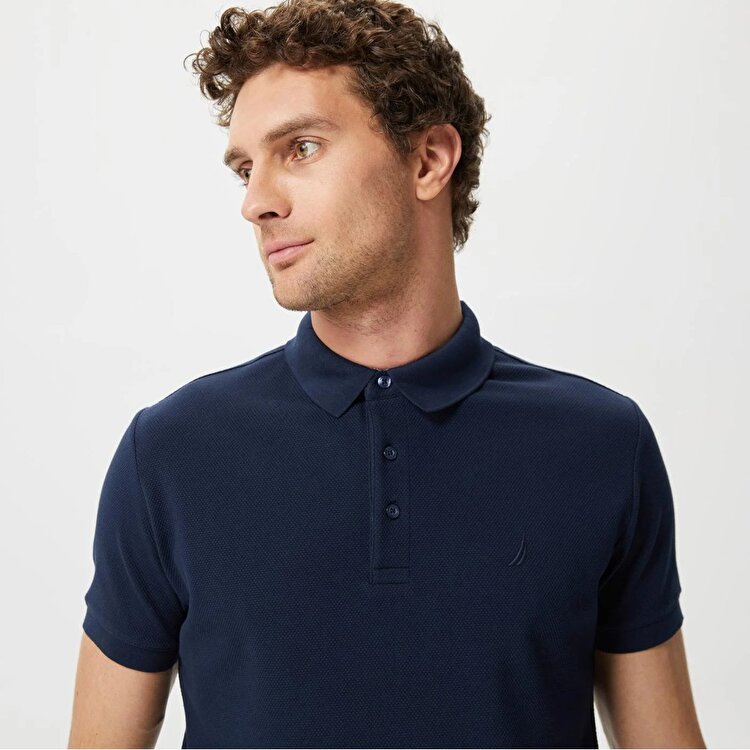Nautica K35052T Erkek Lacivert Klasik Yaka Polo Tişört