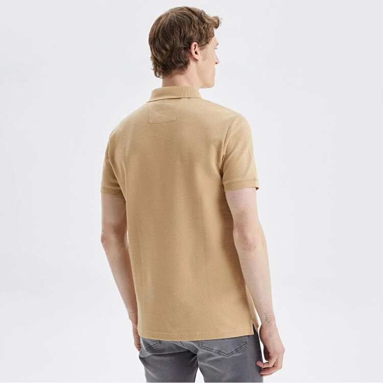 Nautica K35052T Erkek Bej Klasik Yaka Polo Tişört