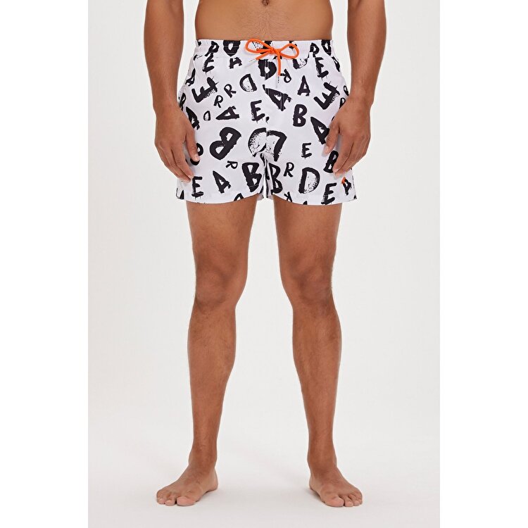 Bad Bear Bling Erkek Beyaz Mayoşort
