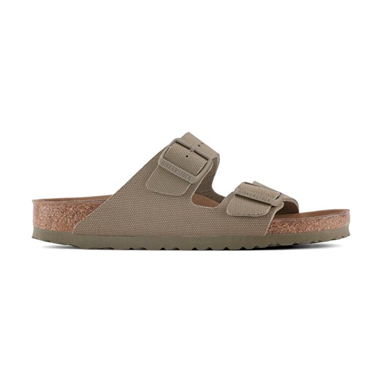 Birkenstock Arizona Tex Canvas Vegan Erkek Haki Terlik - Görsel 2