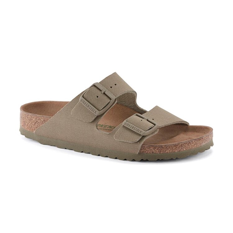 Birkenstock Arizona Tex Canvas Vegan Erkek Haki Terlik - Görsel 3