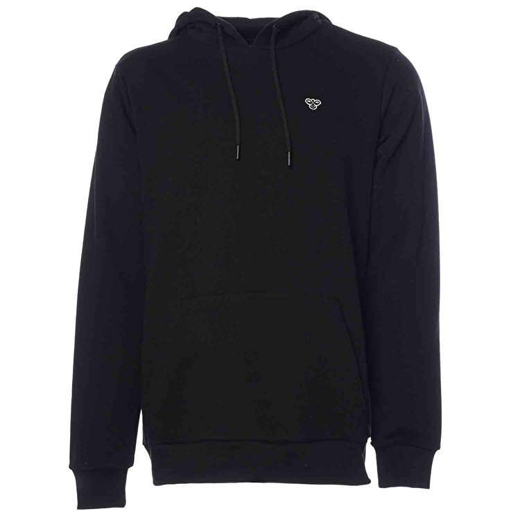 Hummel T-Ic Ico Erkek Siyah Kapüşonlu Sweatshirt