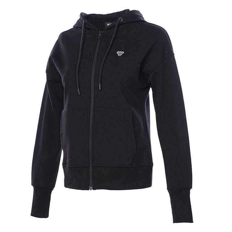 Hummel T-Ic Icona Kadın Siyah Kapüşonlu Ceket