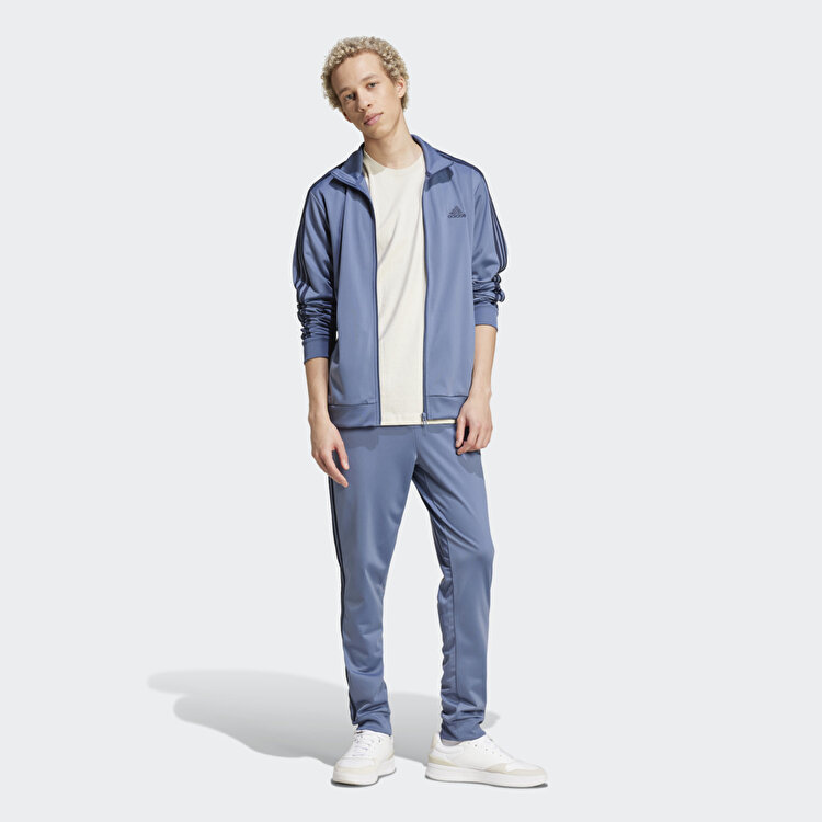 adidas 3 Stripes Tricot Erkek Mavi Eşofman Takımı IY6652 - Sporthink