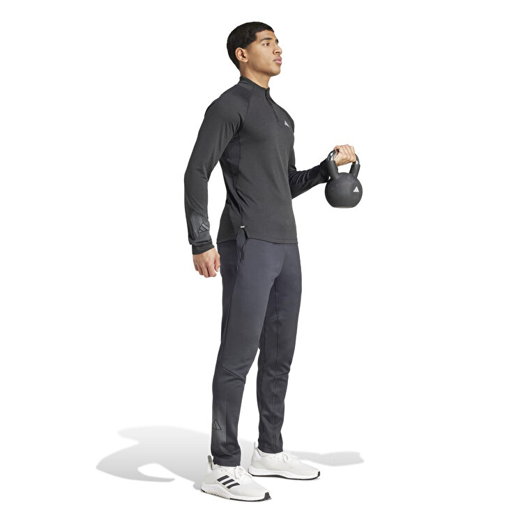 adidas Gym + Bl 1/4 Zip Erkek Siyah Dik Yaka Sweatshirt IN5577