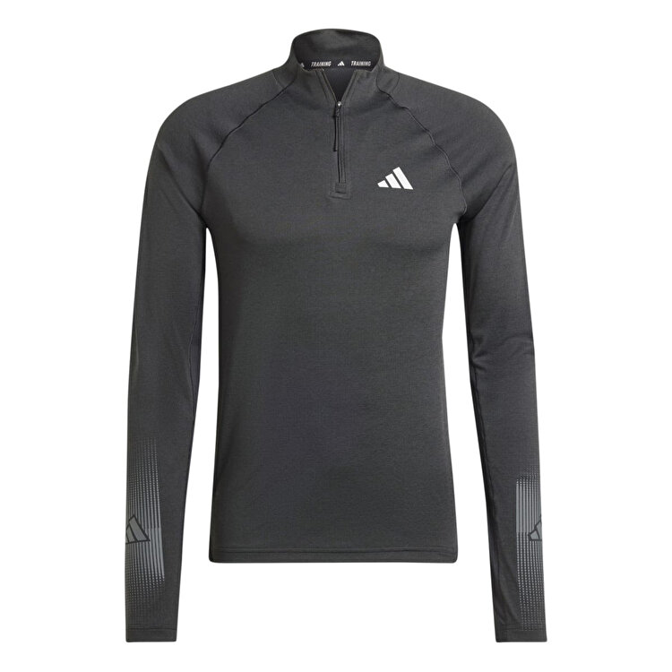adidas Gym + Bl 1/4 Zip Erkek Siyah Dik Yaka Sweatshirt IN5577