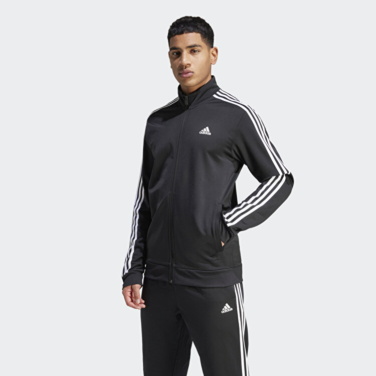 adidas 3 Stripes Tt Tric Erkek Siyah Dik Yaka Ceket H46099 - Sporthink