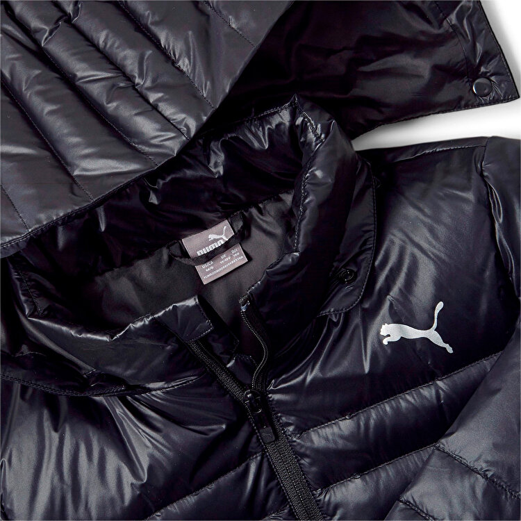 Puma Light Goose Kız Çocuk Siyah Kapüşonlu Mont