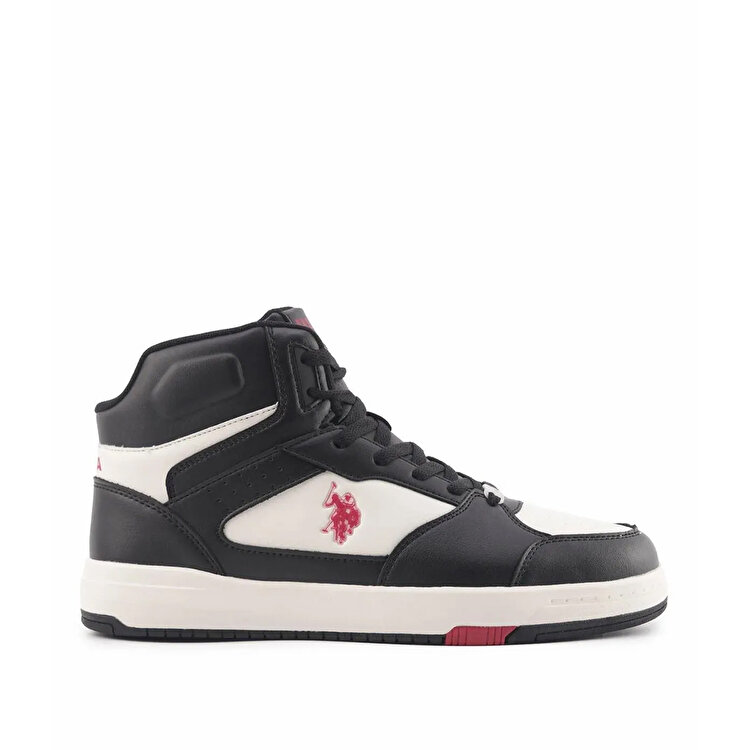 U.S. Polo Assn. Presto Hi Erkek Siyah Sneaker - Görsel 2