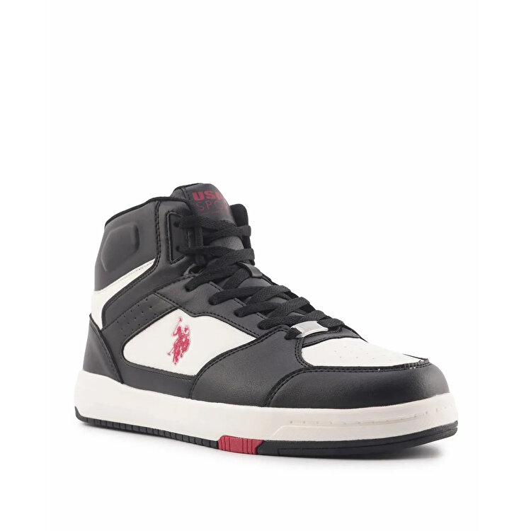 U.S. Polo Assn. Presto Hi Erkek Siyah Sneaker - Görsel 3