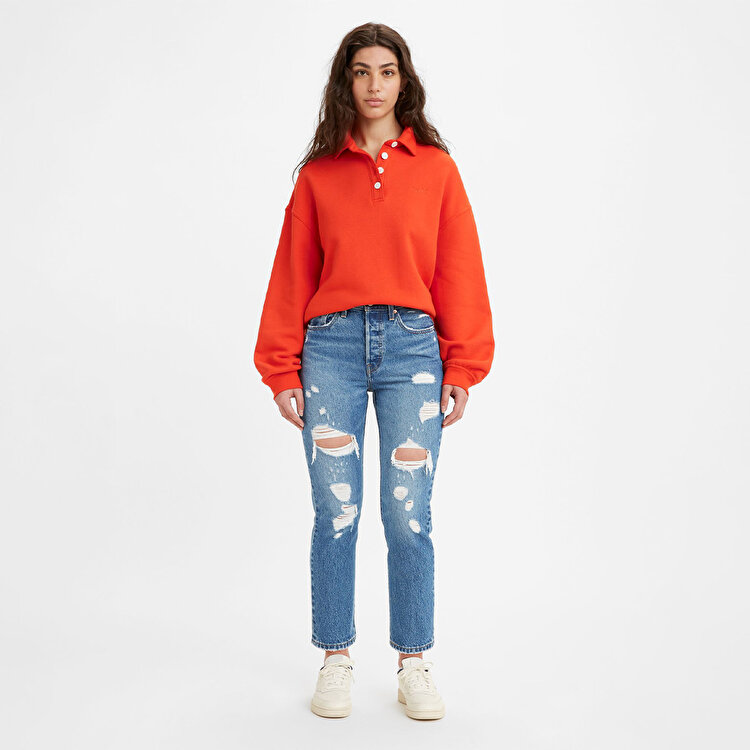 Levi's 501 Crop Kadın Mavi Jean