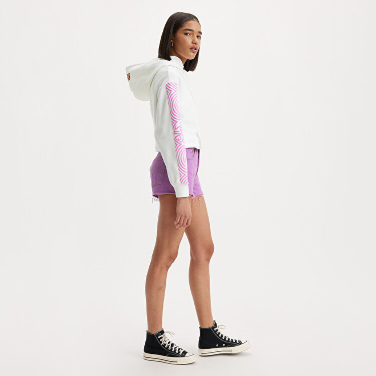 Levi's High Rise 501 Kadın Mor Şort