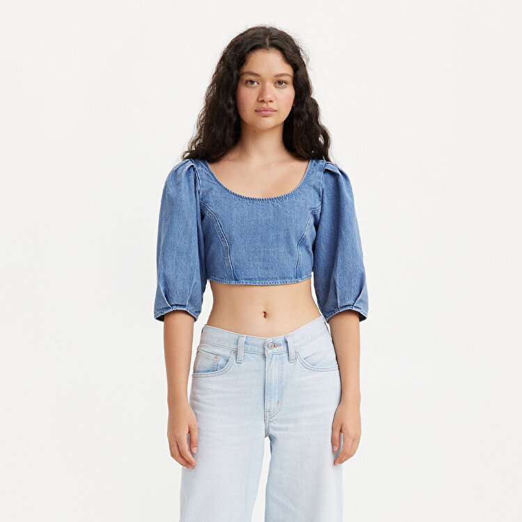 Levi's Scout Denim Kadın Mavi Bluz