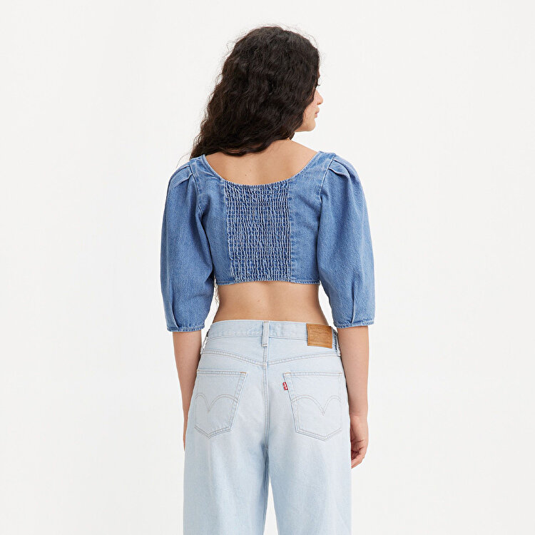 Levi's Scout Denim Kadın Mavi Bluz