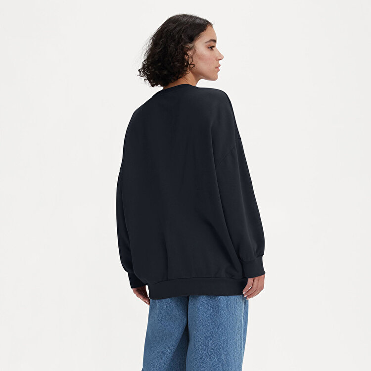 Levi's Graphic Prism Kadın Siyah Yuvarlak Yaka Sweatshirt