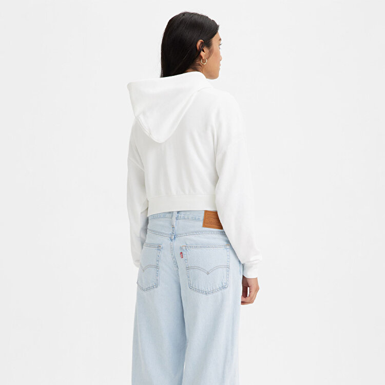 Levi's Graphic Laundry Kadın Beyaz Kapüşonlu Hoodie