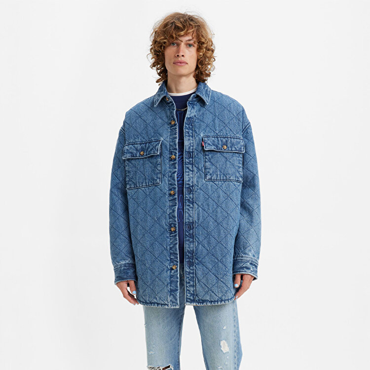 Levi's Bernal Heights Overshirt Erkek Mavi Klasik Yaka Ceket A0682