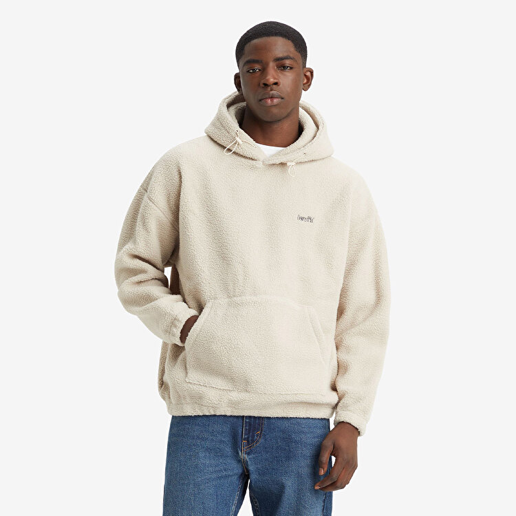 Levi's Cozy Up Erkek Bej Kapüşonlu Hoodie A1034-0000 - Sporthink