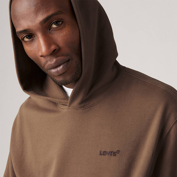 服/ファッション Re Cut Supply s hoodies Levi's The Authentic Erkek Kahverengi Kapşüşonlu Hoodie A8435-0011