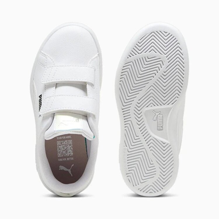 Puma Smash 3.0 Holo 2.0 V Çocuk Beyaz Sneaker - Görsel 5