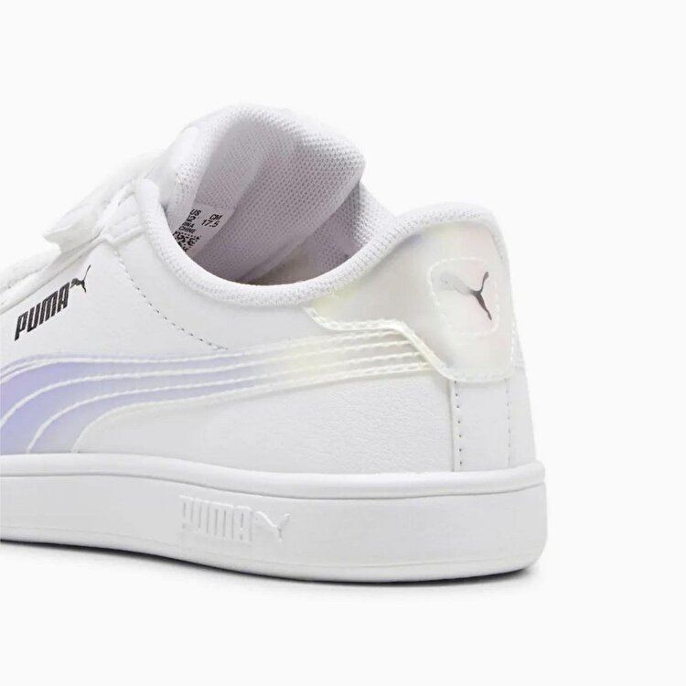 Puma Smash 3.0 Holo 2.0 V Çocuk Beyaz Sneaker - Görsel 6