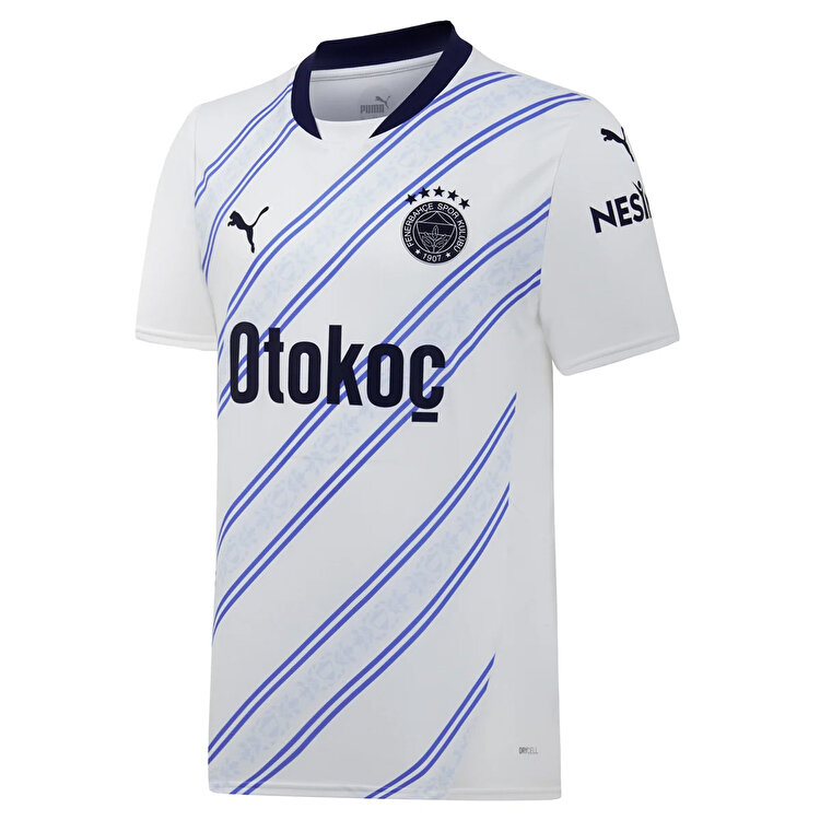 Puma Fenerbahçe Away Erkek Beyaz Bisiklet Yaka Forma