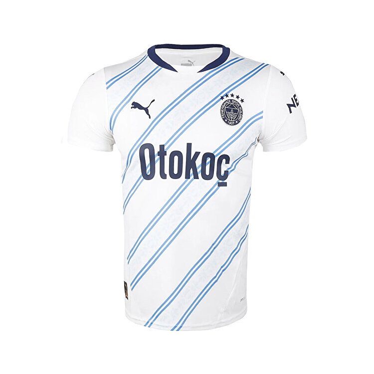 Puma Fenerbahçe Away Jr Çocuk Beyaz Bisiklet Yaka Forma
