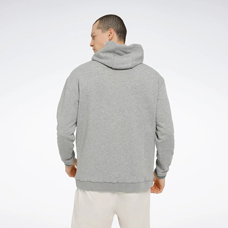 Reebok Classics Uniform Erkek Gri Kapüşonlu Sweatshirt